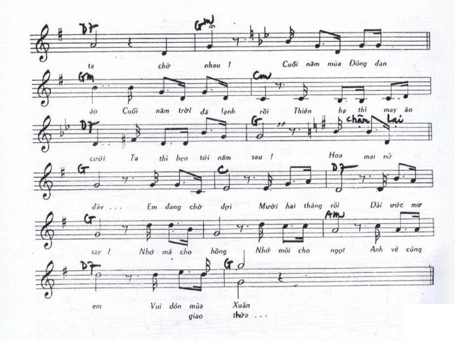 Sheet nhạc Mười Hai Tháng Anh Đi 4